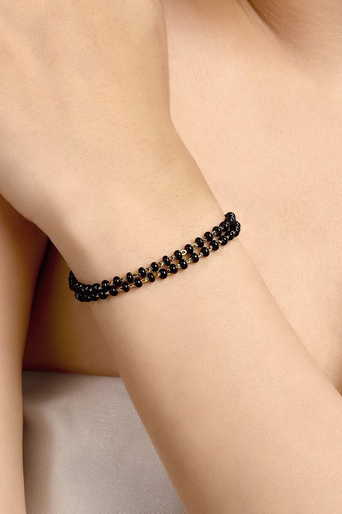 Buy Double Line Hand Mangalsutra by Sica for women online at ScrollnShops